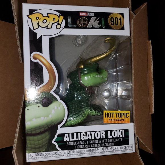 Funko Pop Marvel Alligator Loki #901 (Hot Topic Exclusive) New in Box - Picture 1 of 2